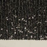 Black Sequin Mesh, Polyester — photo 3