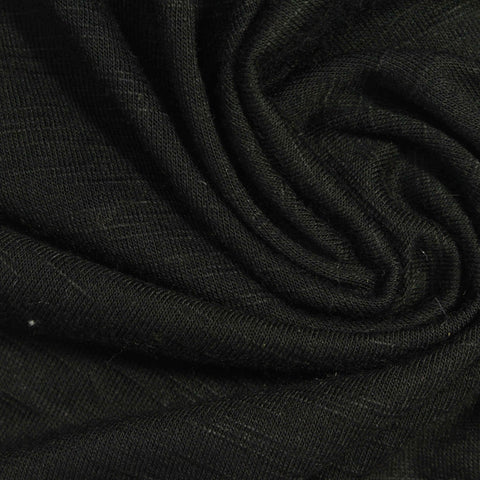Dark Grey Marl Jersey Knit, Poly-Viscose, 180 gsm, 170 cm