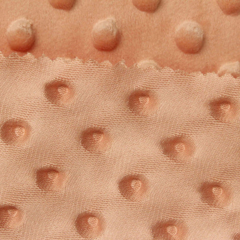 Peach Dot Minky, Polyester