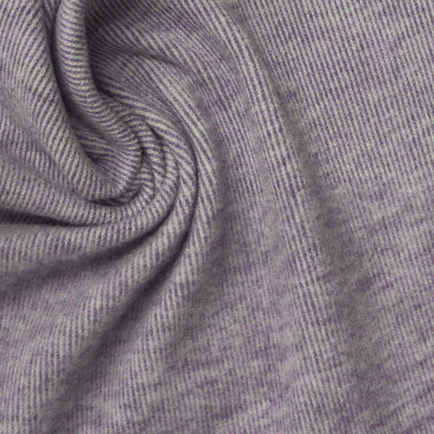 Light Purple Heathered-Marl Jersey Knit, Poly-Viscose