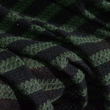 Black Horizontal-Stripe Chunky Knit, Polyester — photo 3