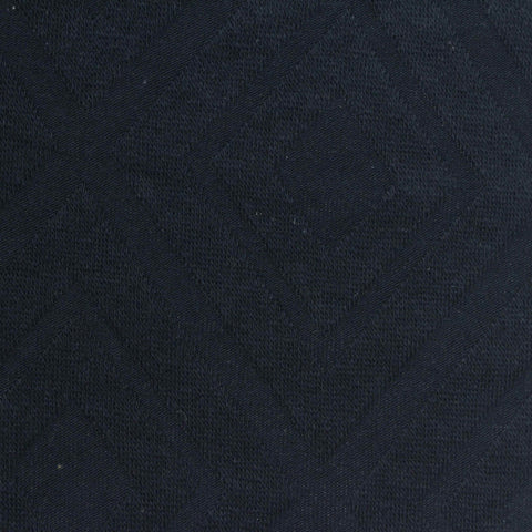 Navy Geometric-Diamond Pointelle Knit, Cotton