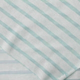 Light Green Horizontal-Stripe Jersey Knit, Poly-Viscose — photo 3