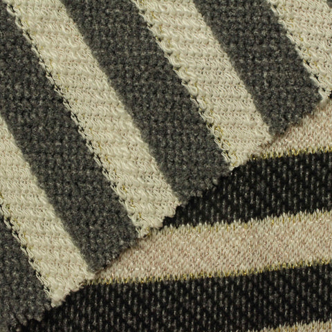 Grey Stripes Chunky Knit