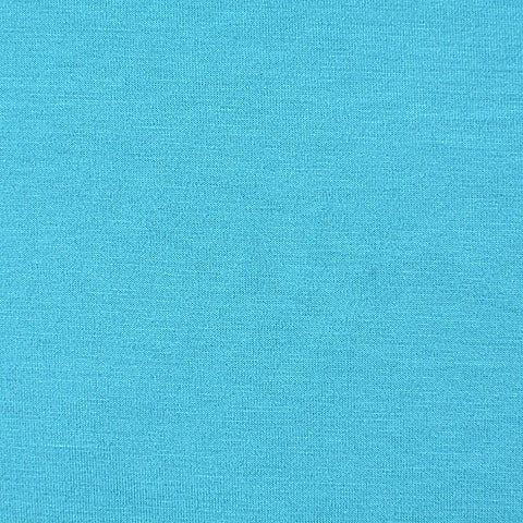 Viscose Stretch Jersey Knit Fabric, 206 gsm, 165 cm — Blue