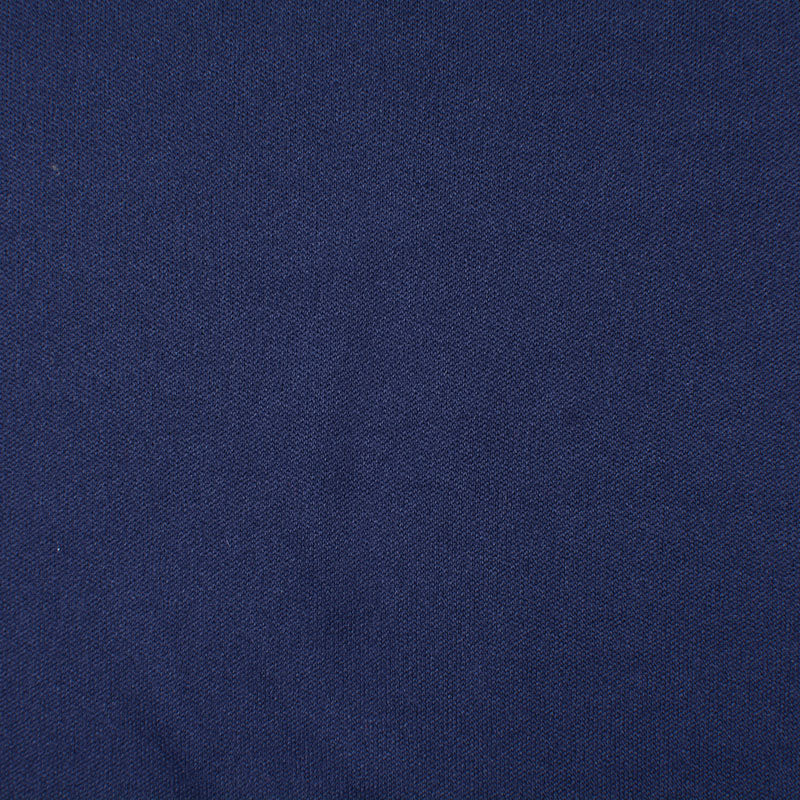 100% Polyester Interlock Knit Fabric, 110 gsm, 150 cm — Navy