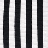 Black Vertical-Stripe Rib Knit, Poly-Viscose — texture