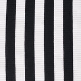 Black Vertical-Stripe Rib Knit, Poly-Viscose