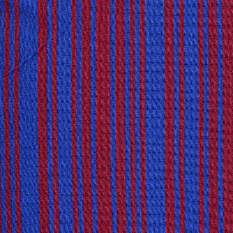 Striped Polyester Viscose Jersey Knit Fabric, 140 gsm, 150 cm — Blue