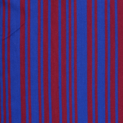 Striped Polyester Viscose Jersey Knit Fabric, 140 gsm, 150 cm — Blue