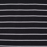 White Horizontal-Stripe Knit, Polyester