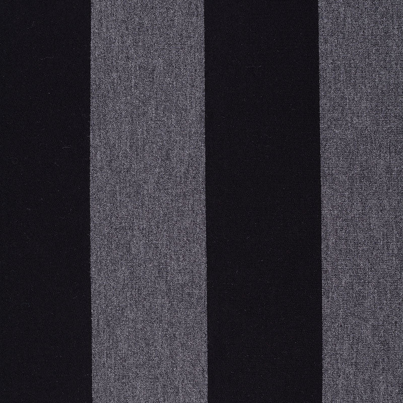 Black Vertical-Stripe French Terry, Viscose
