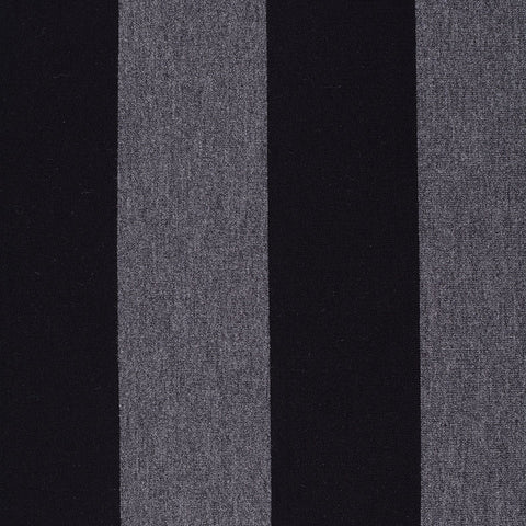 Black Vertical-Stripe French Terry, Viscose