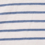 Blue Horizontal-Stripe Interlock Knit, Cotton