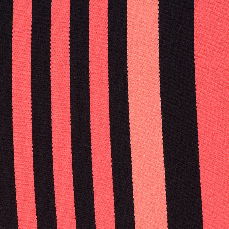 Black Stripes Jersey Knit, Viscose, 155 gsm