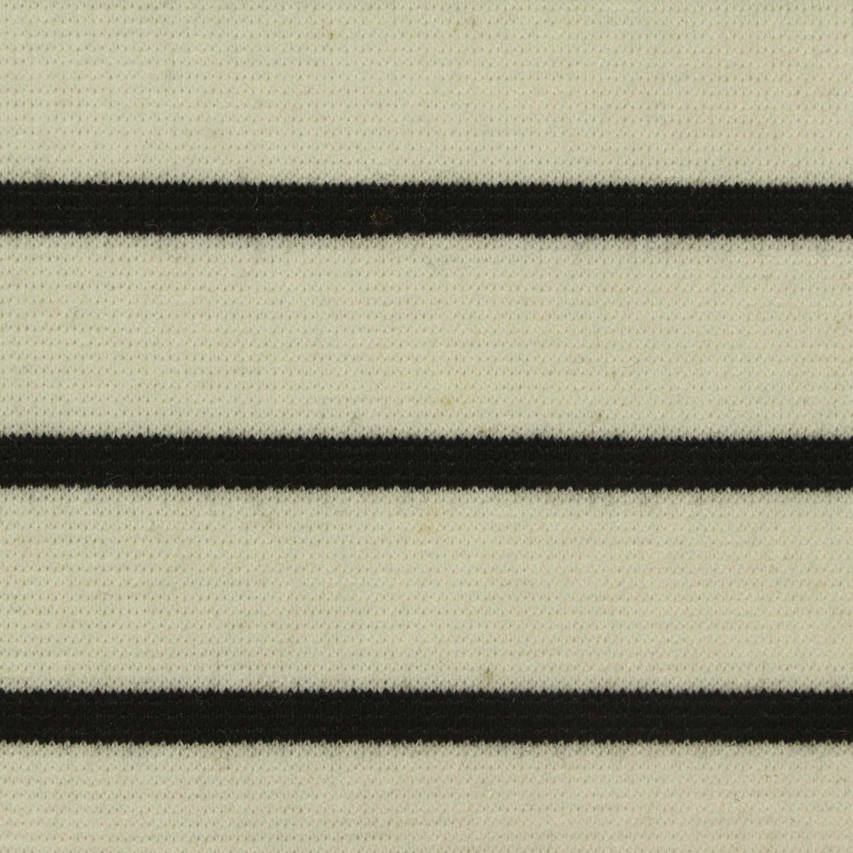 Black Horizontal-Stripe Ponte Knit, Cotton-Poly, 280 gsm, 150 cm