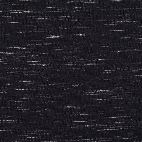 Black Marl Ponte Knit, Polyester, 295 gsm