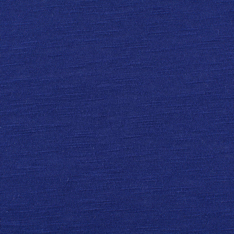 Slub 100% Polyester Jersey Knit Fabric, 149 gsm, 157 cm — Navy