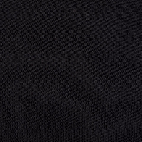 Polyester Stretch Linen-Look Fabric, 200 gsm, 175 cm — Black