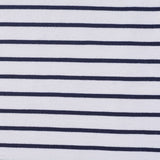 Navy Horizontal-Stripe Ponte Knit, Poly-Viscose