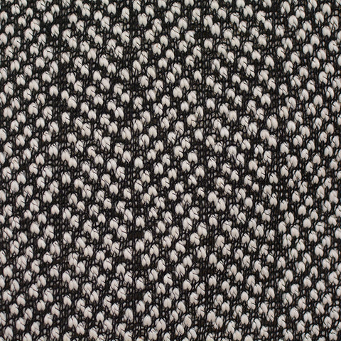 Black Textured Chunky Knit, Polyester, 360 gsm