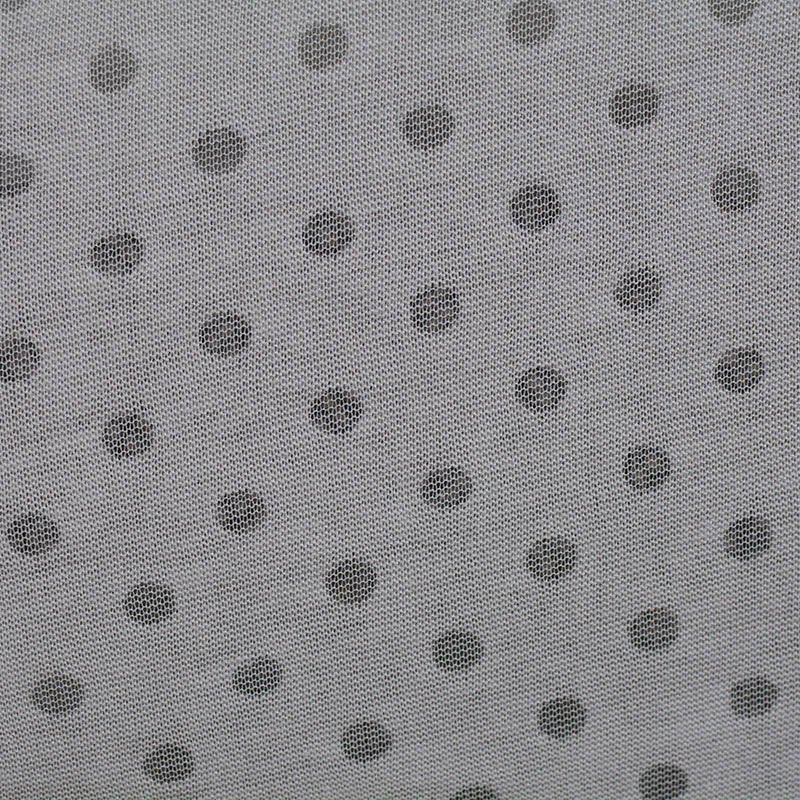 Dark Grey Dots Knit, Poly-Viscose