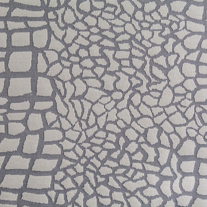 Dark Grey Abstract Jacquard, Acrylic-Poly