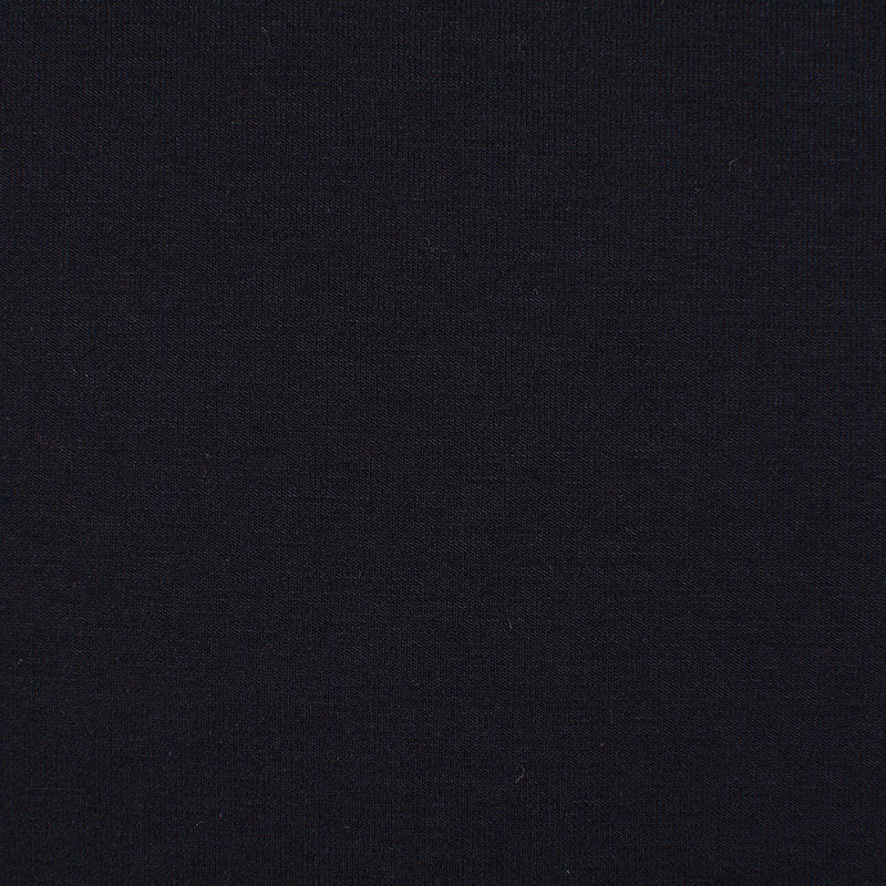 Viscose Stretch Jersey Knit Fabric, 198 gsm, 155 cm — Black