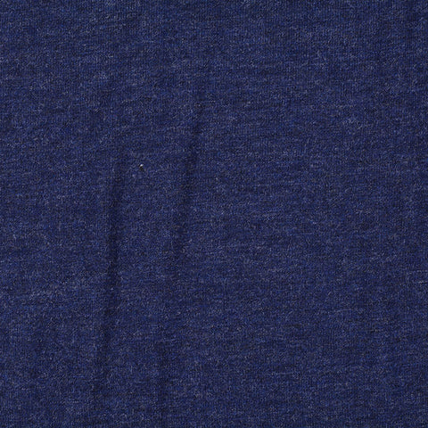 Navy Heather Jersey Knit, Viscose
