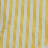 Yellow Vertical-Stripe Linen-Look, Polyester