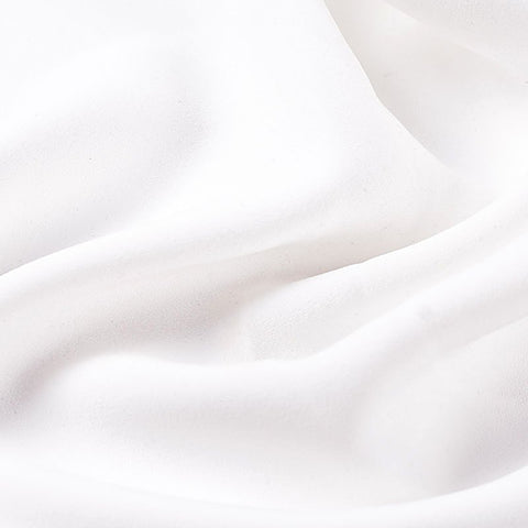 Polyester Stretch Chiffon Fabric, 215 gsm, 150 cm — White