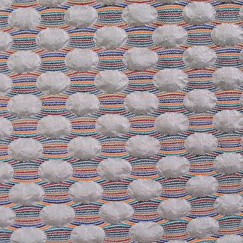 White Dots Jacquard, Poly-Cotton, 430 gsm