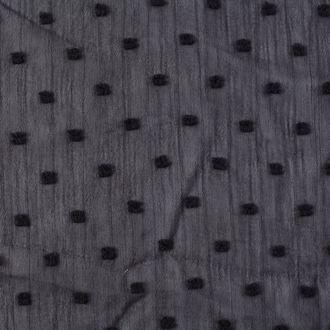 Black Dots Woven, Polyester, 85 gsm