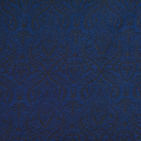 Jacquard Cotton Nylon Stretch Knit Fabric, 350 gsm, 160 cm — Navy