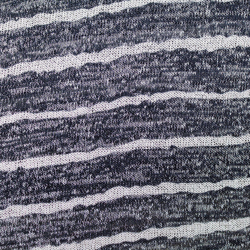 Black Marl Chunky Knit, Viscose-Poly, 155 gsm