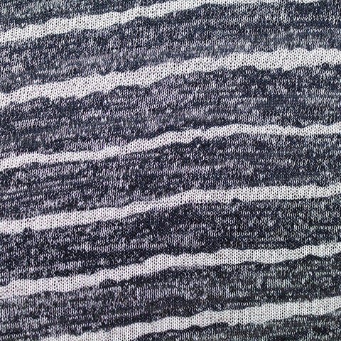 Black Marl Chunky Knit, Viscose-Poly, 155 gsm