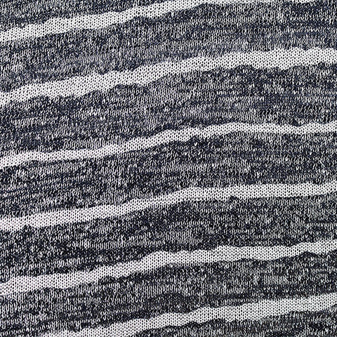 Black Marl Chunky Knit, Viscose-Poly, 155 gsm