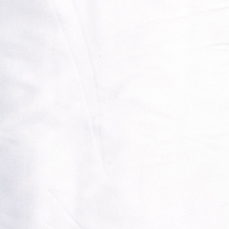 Polyester Cotton Stretch Sateen Fabric, 160 gsm, 144 cm — White