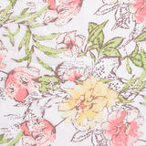 Pink Floral Woven, Polyester
