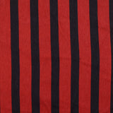 Red Vertical-Stripe Woven, Polyester