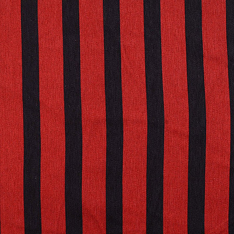Red Vertical-Stripe Woven, Polyester