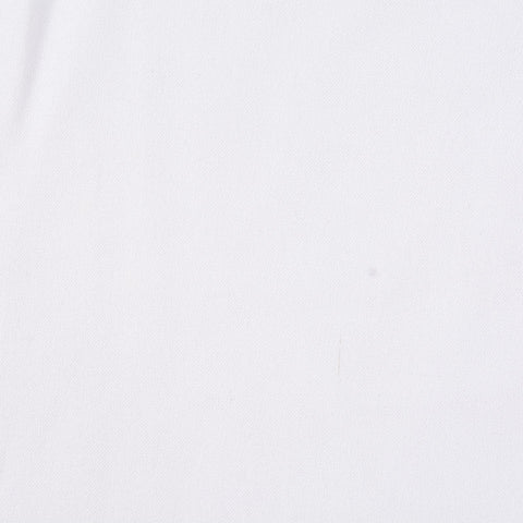 Polyester Stretch Linen-Look Fabric, 130 gsm, 150 cm — White