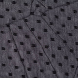 Fine Dotted 100% Polyester Chiffon Fabric, 144 cm — Grey — texture