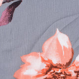 Peach Floral Woven, Polyester