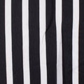 Black Vertical-Stripe Woven, Polyester, 110 gsm, 144 cm