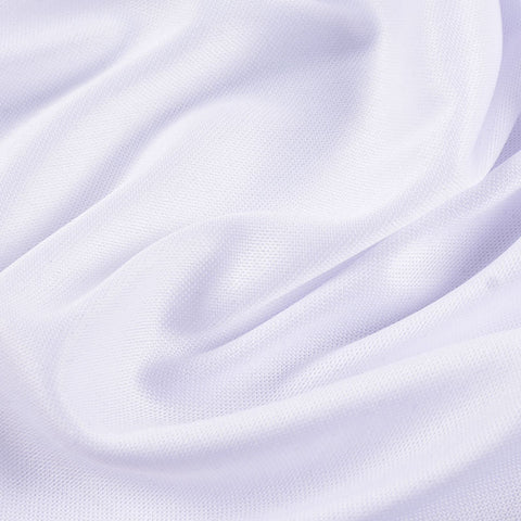 Polyester Stretch Jersey Knit Fabric, 110 gsm, 160 cm — White