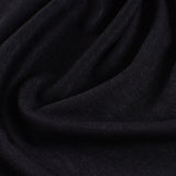 100% Polyester Interlock Knit Fabric, 120 gsm, 160 cm — Black