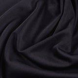 Polyester Stretch Milk Silk Knit Fabric, 120 gsm, 160 cm — Black