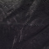 Black Tone-on-Tone Zebra Knit, Polyester