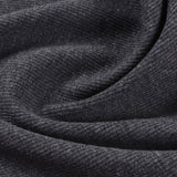Polyester Cotton Stretch Rib Knit Fabric, 395 gsm, 121 cm — Grey